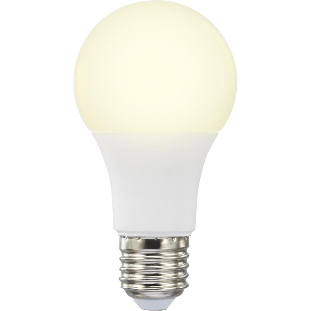 LED (monochrome) Basetech 230 V E27 10 W=60 W Warm white EEC: A+ Arbitrary (Ø x L) 60 mm x 114 mm 1 pc(s)