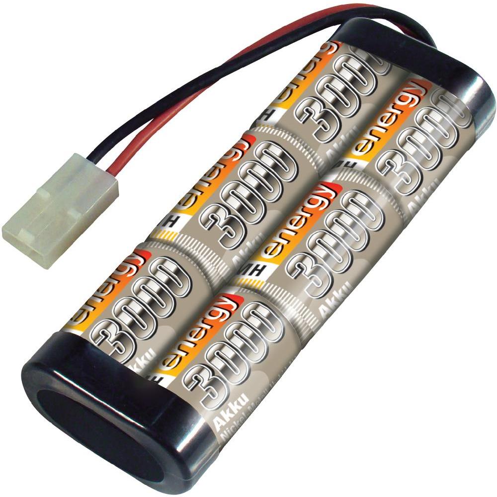 Scale model rechargeable battery pack (NiMH) 7.2 V 3000 mAh Conrad energy Stick Tamiya plug