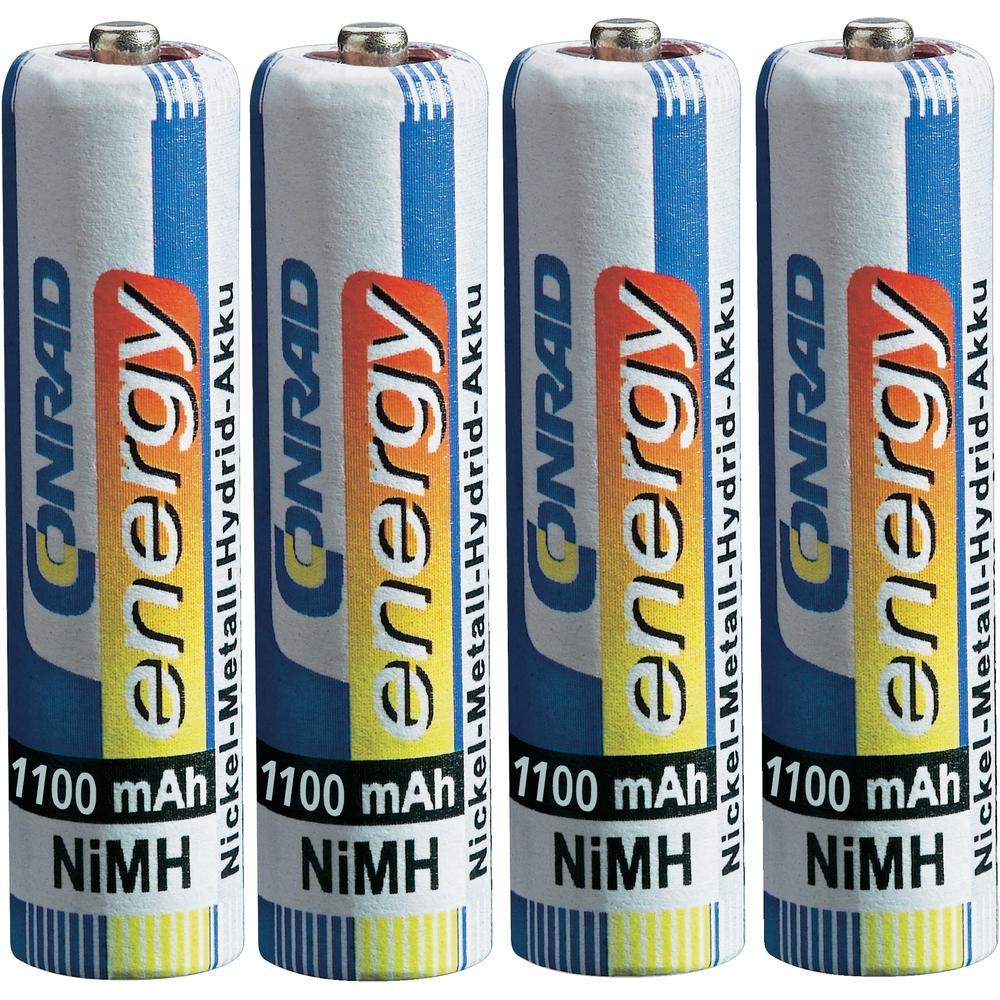 Conrad energy Rechargeable AAA Battery x4 pc(s) NiMH 1.2V