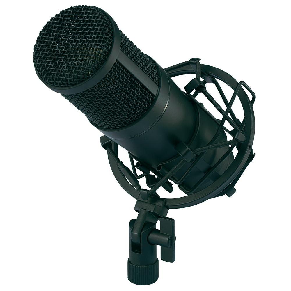 USB studio microphone renkforce CU-4 Corded incl. cable, incl. case, incl. shock mount