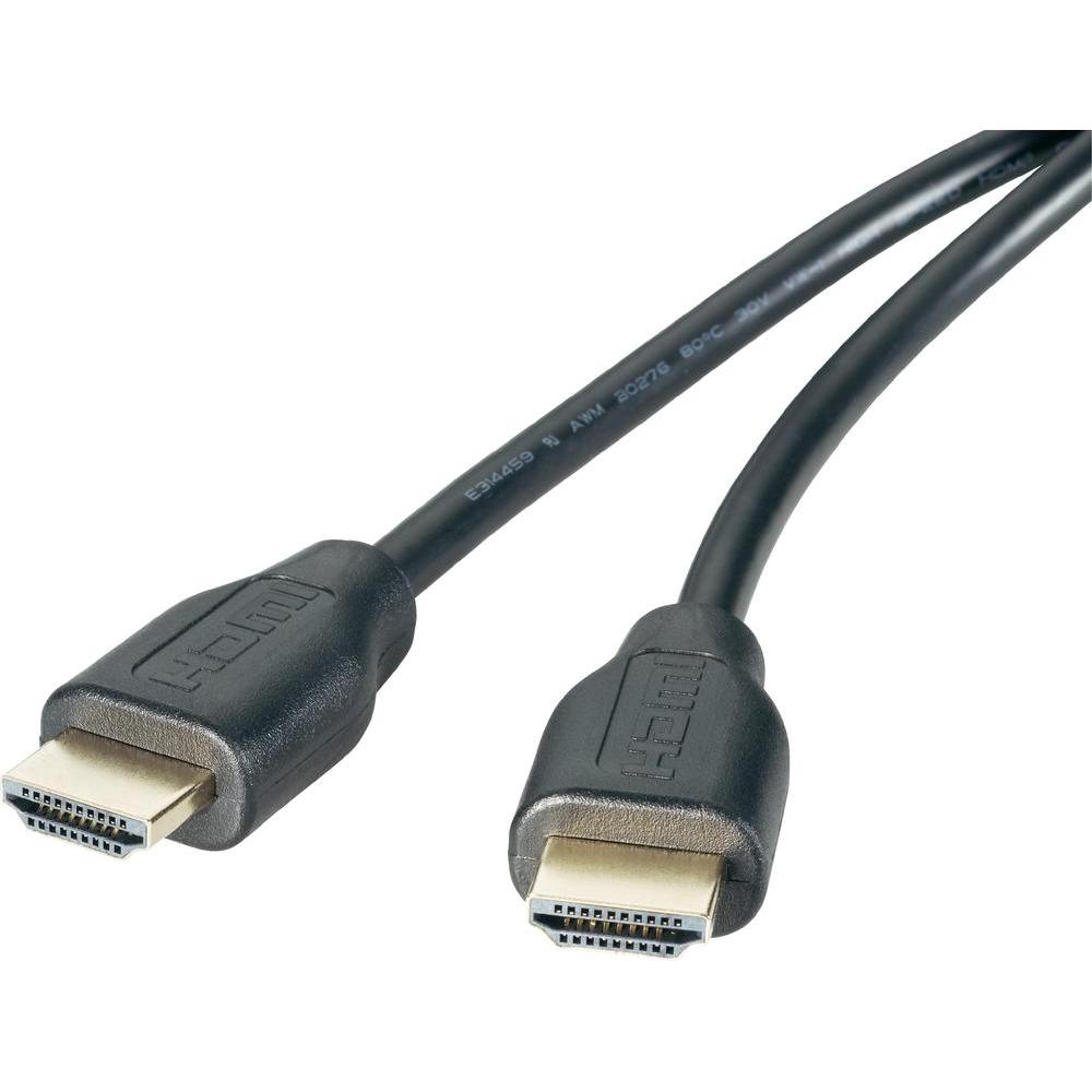 HDMI Cable [1x HDMI plug - 1x HDMI plug] 1.50 m Black SpeaKa Professional