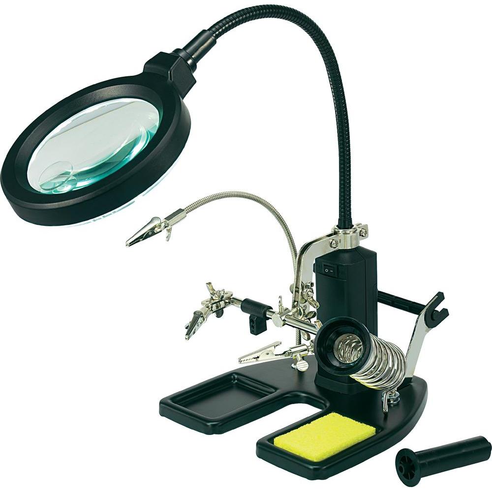 Toolcraft Helping Hand LED Magnifier Lamp